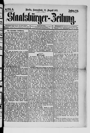 Staatsbürger-Zeitung vom 12.08.1871