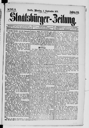 Staatsbürger-Zeitung on Sep 4, 1871
