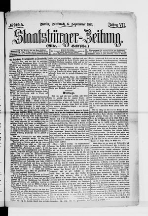 Staatsbürger-Zeitung vom 06.09.1871