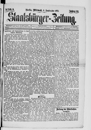 Staatsbürger-Zeitung on Sep 6, 1871