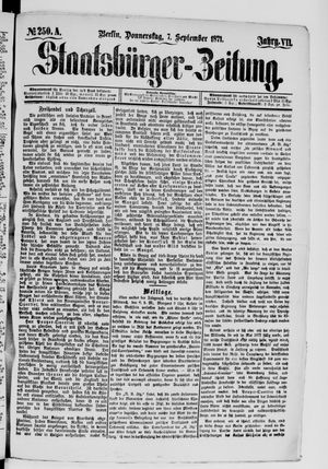 Staatsbürger-Zeitung vom 07.09.1871