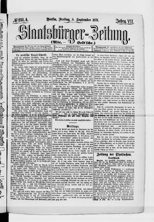 Staatsbürger-Zeitung vom 08.09.1871