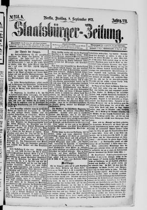 Staatsbürger-Zeitung vom 08.09.1871