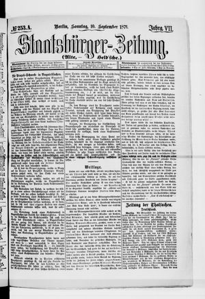 Staatsbürger-Zeitung vom 10.09.1871