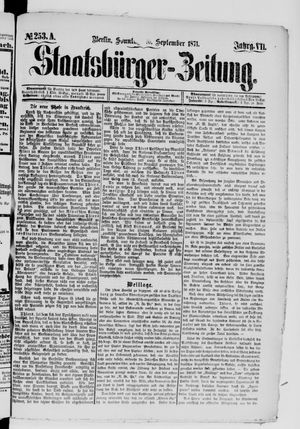 Staatsbürger-Zeitung vom 10.09.1871