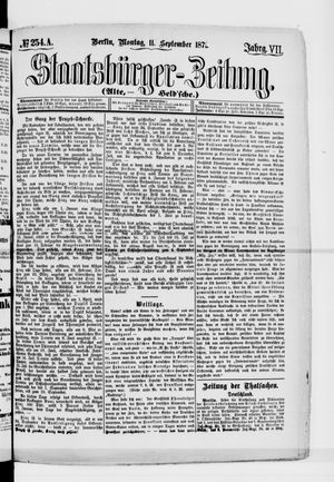 Staatsbürger-Zeitung on Sep 11, 1871