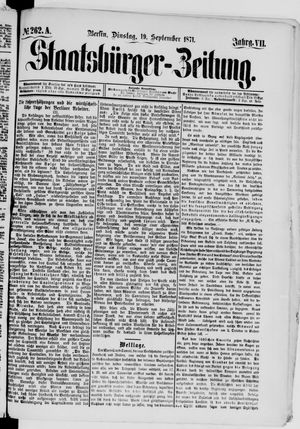 Staatsbürger-Zeitung vom 19.09.1871