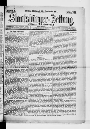 Staatsbürger-Zeitung vom 20.09.1871