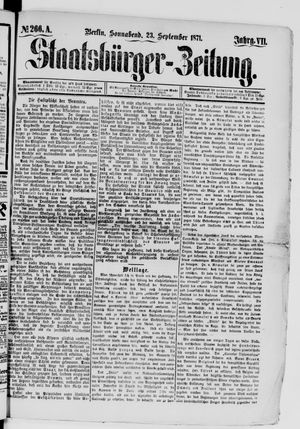Staatsbürger-Zeitung vom 23.09.1871