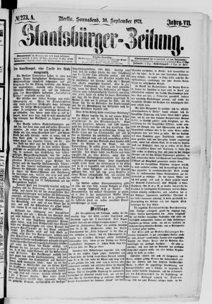 Staatsbürger-Zeitung vom 30.09.1871