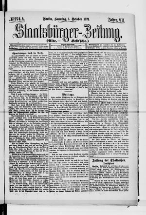 Staatsbürger-Zeitung vom 01.10.1871