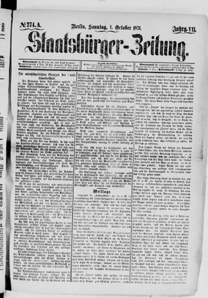 Staatsbürger-Zeitung on Oct 1, 1871