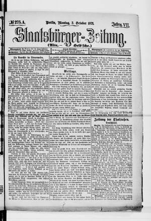 Staatsbürger-Zeitung vom 02.10.1871