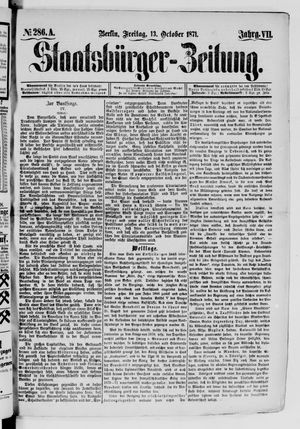 Staatsbürger-Zeitung vom 13.10.1871