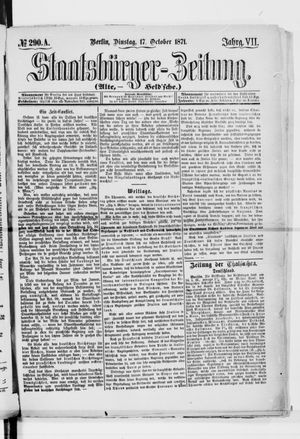 Staatsbürger-Zeitung on Oct 17, 1871