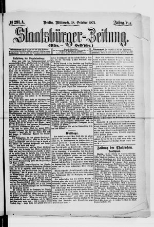 Staatsbürger-Zeitung vom 18.10.1871