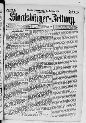 Staatsbürger-Zeitung vom 19.10.1871