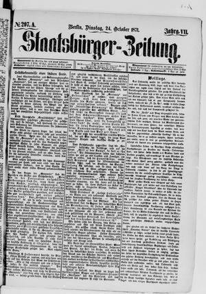 Staatsbürger-Zeitung vom 24.10.1871