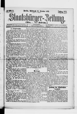 Staatsbürger-Zeitung vom 25.10.1871
