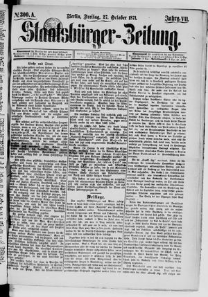 Staatsbürger-Zeitung vom 27.10.1871