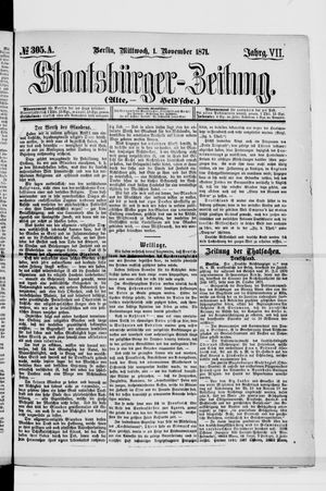 Staatsbürger-Zeitung vom 01.11.1871