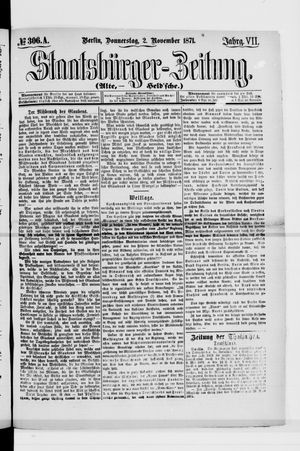 Staatsbürger-Zeitung vom 02.11.1871