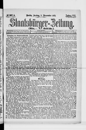 Staatsbürger-Zeitung on Nov 3, 1871