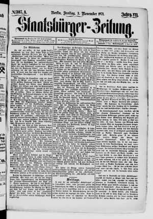 Staatsbürger-Zeitung on Nov 3, 1871