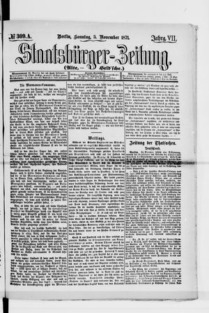 Staatsbürger-Zeitung vom 05.11.1871
