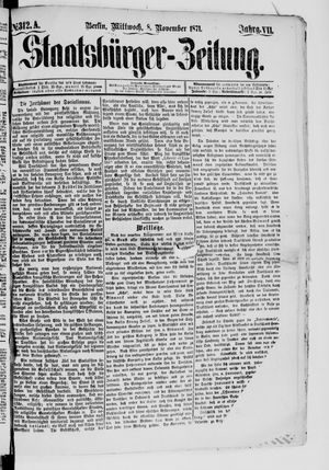 Staatsbürger-Zeitung vom 08.11.1871