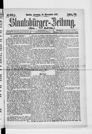 Staatsbürger-Zeitung vom 19.11.1871