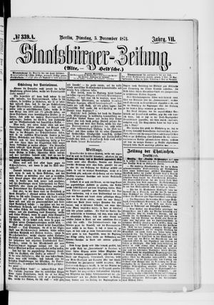Staatsbürger-Zeitung vom 05.12.1871