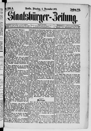 Staatsbürger-Zeitung vom 05.12.1871