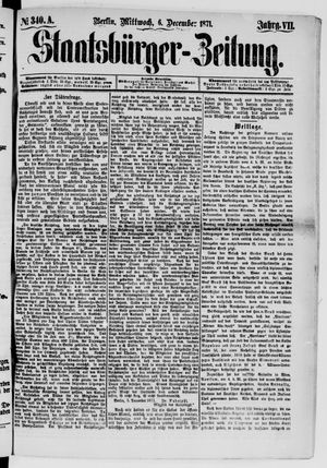 Staatsbürger-Zeitung vom 06.12.1871