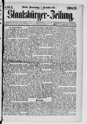 Staatsbürger-Zeitung vom 07.12.1871