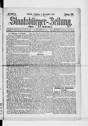 Staatsbürger-Zeitung vom 08.12.1871