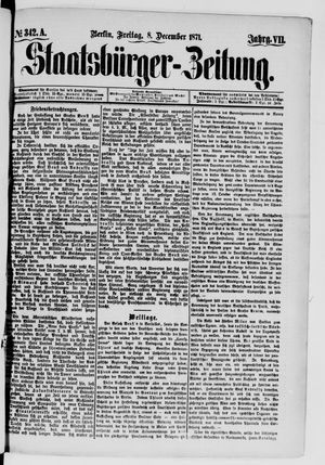 Staatsbürger-Zeitung vom 08.12.1871