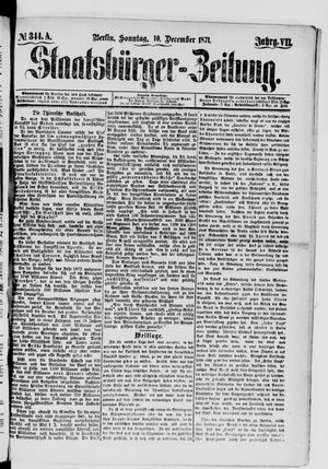 Staatsbürger-Zeitung vom 10.12.1871