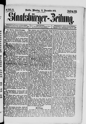 Staatsbürger-Zeitung vom 11.12.1871