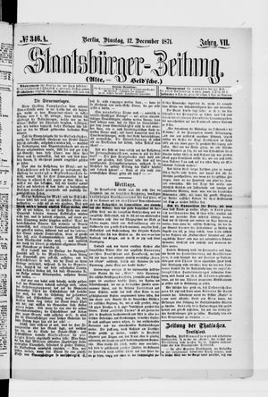 Staatsbürger-Zeitung on Dec 12, 1871
