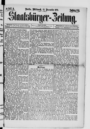 Staatsbürger-Zeitung vom 13.12.1871