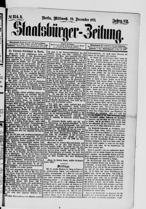 Staatsbürger-Zeitung vom 20.12.1871