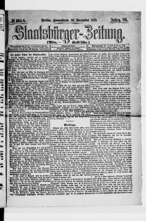 Staatsbürger-Zeitung vom 30.12.1871