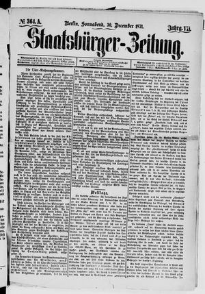 Staatsbürger-Zeitung vom 30.12.1871