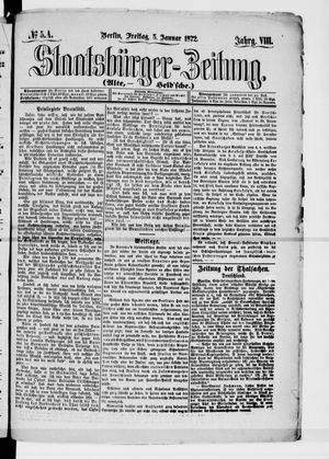 Staatsbürger-Zeitung vom 05.01.1872