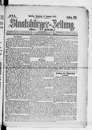 Staatsbürger-Zeitung on Jan 9, 1872