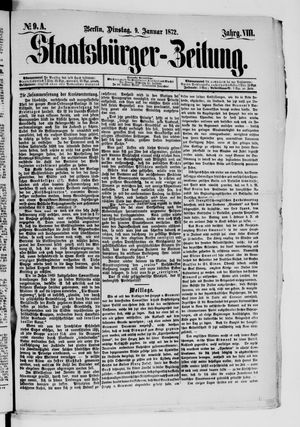 Staatsbürger-Zeitung vom 09.01.1872