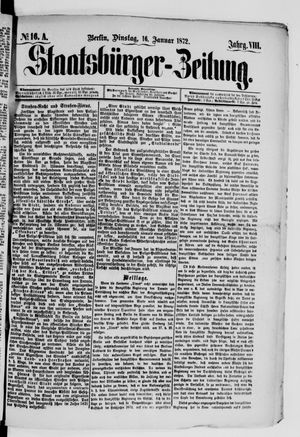 Staatsbürger-Zeitung on Jan 16, 1872