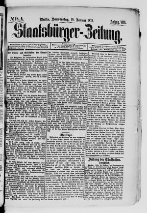 Staatsbürger-Zeitung vom 18.01.1872