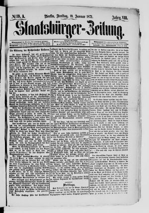 Staatsbürger-Zeitung on Jan 19, 1872